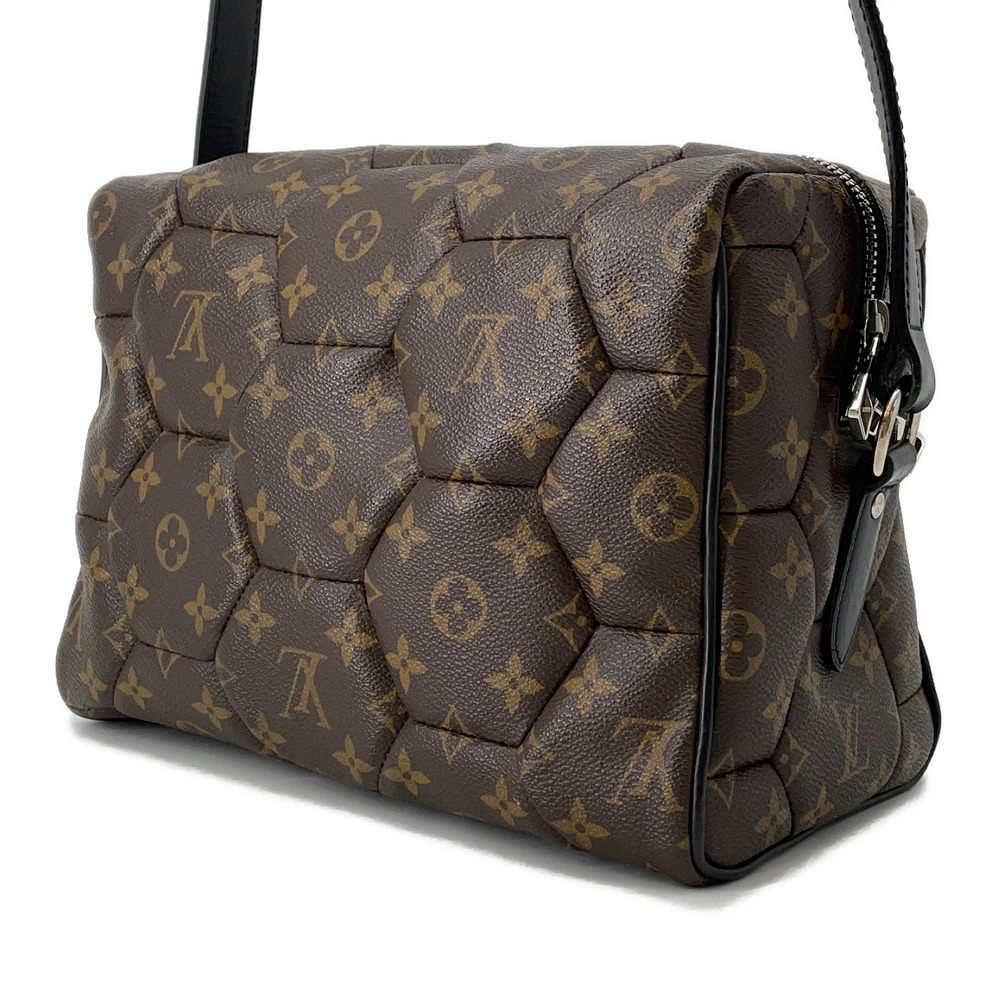 Louis Vuitton Bag Brown Black Macassar Trocadero Shoulder Exagon Monogram Neo